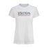 Ladies Lusso Pistons T-Shirt in White - Front View