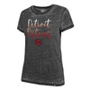 Ladies '47 Brand Pistons Fade Out T-Shirt in Gray - Front View