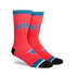 Pistons Remix Socks in Salmon - Right View