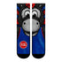 Rock 'Em Apparel Pistons Mascot Socks in Blue - Front View