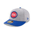New Era Detroit Pistons Grey Fitted 59FIFTY Hat in Gray and Blue - Left View
