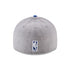 New Era Detroit Pistons Grey Fitted 59FIFTY Hat in Gray and Blue - Back View