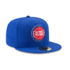 New Era Detroit Pistons Blue Fitted 59FIFTY Hat - Right View