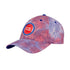 Detroit Pistons Tie Dye Hat in Blue and Red -  Left View