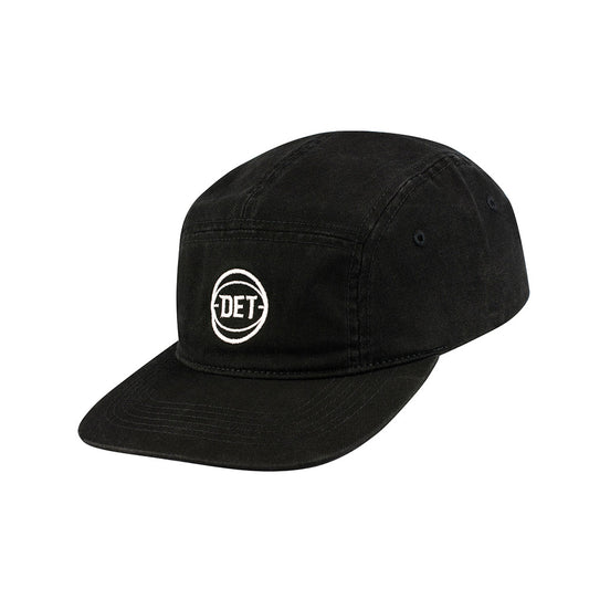 Detroit Pistons 5 Panel Detroit Adjustable Hat in Black - Left View
