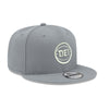 Detroit Pistons New Era DET Gray 9FIFTY Snapback Hat - Right View