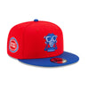 New Era Detroit Pistons X Compound 9FIFTY Snapback Hat in Red and Blue - Right View