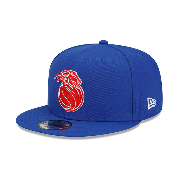 Pistons New Era Alternate Remix Snapback Hat in Blue - 1/4 Left View