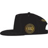 Pistons Mitchell & Ness Black History Month Snapback Hat in Black - Left View