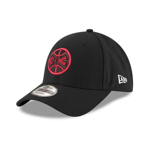 Pistons New Era 313 Adjustable Hat in Black - Left View