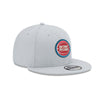 Pistons New Era Team Logo Snapback Hat in White - Right View