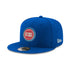 Pistons New Era Team Logo Snapback Hat in Blue - Left View