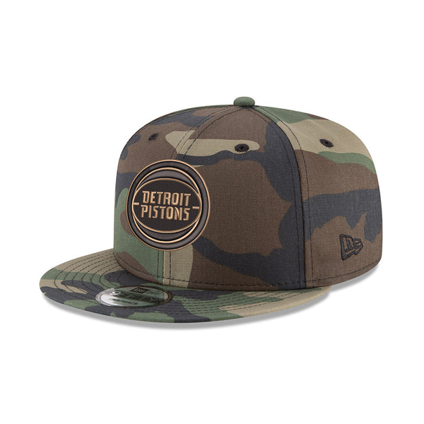 Pistons 9FIFTY Woodland Camo Snapback - Left View