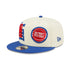 Pistons New Era 2022 Draft 9FIFTY Snapback Hat in White - 1/4 Left View
