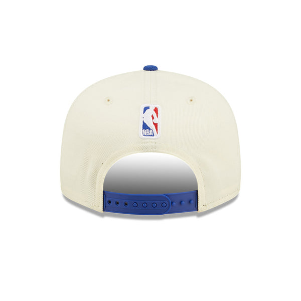 Pistons New Era 2022 Draft 9FIFTY Snapback Hat in White - Back View