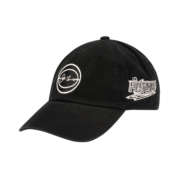 Pistons Joe Louis x Mitchell & Ness Adjustable Hat in Black - 1/4 Left View