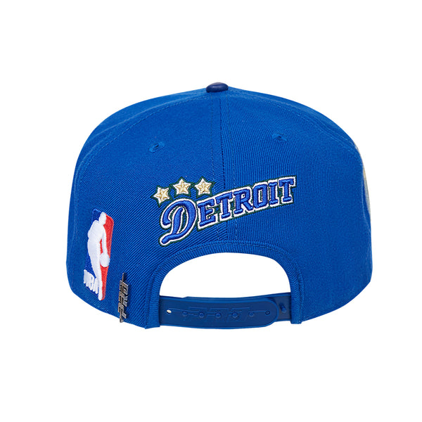 Pro Standard Pistons City Edition Snapback in Blue - Back View