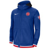 75th Anniversary Full Zip Showtime Hooded Jacket by Nike in Blue - Front View
