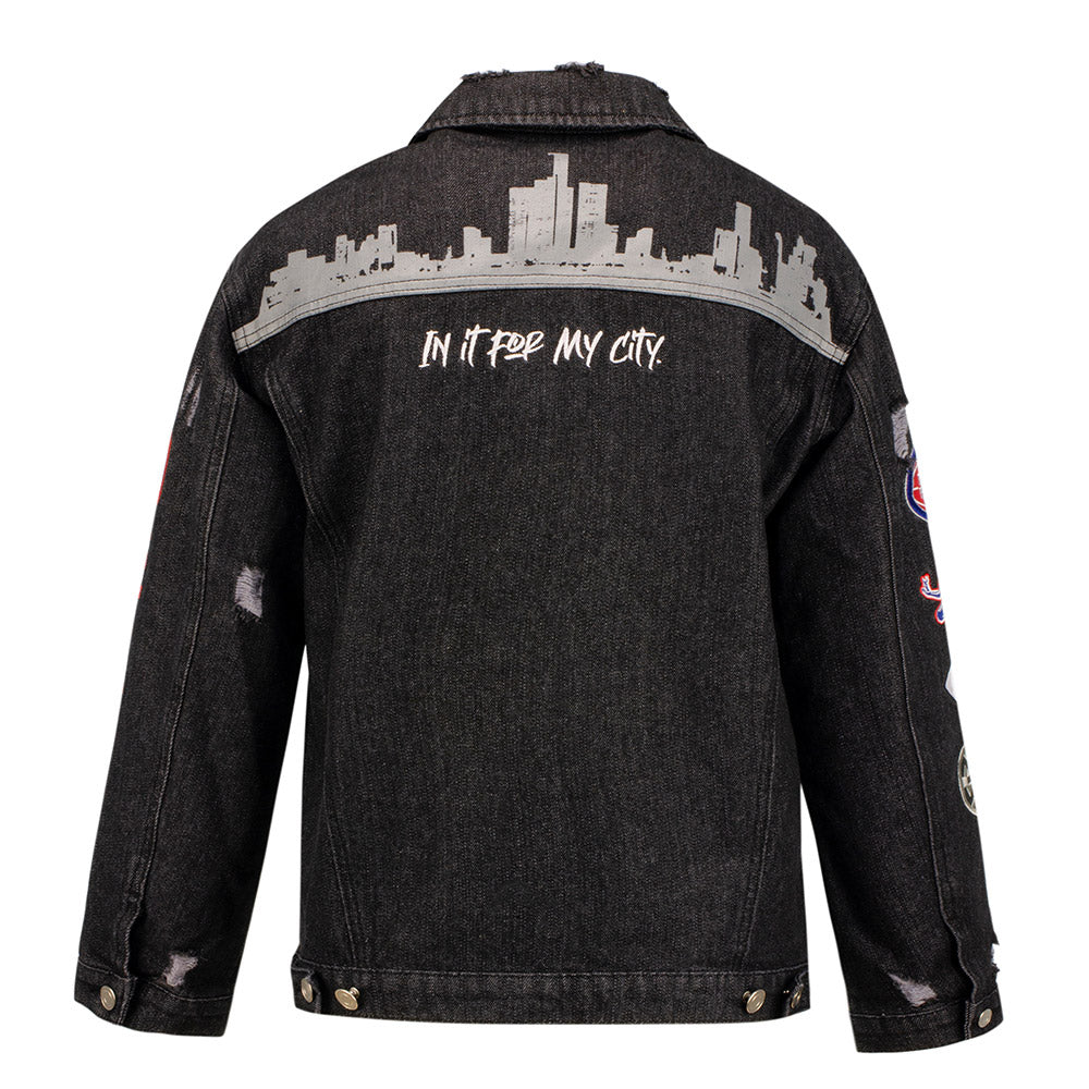 Unisex Wild Collective Pistons Denim Jacket Pistons 313 Shop