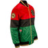 GIII Pistons Black History Month Starter Jacket in Red, Black, and Green - Right View