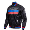 Pro Standard Pistons Statement Edition Classic Satin Jacket in Black - Side View