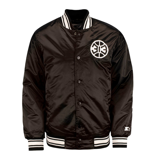 Pistons Rosa Parks Button-down Jacket in Black - Front View