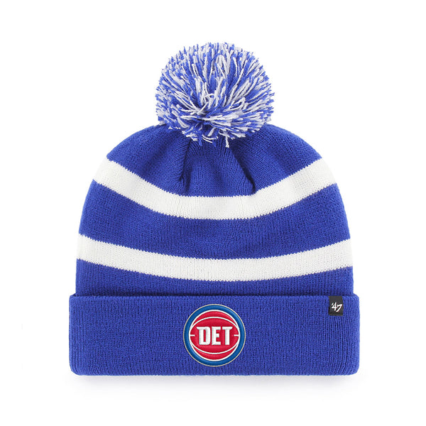 Detroit Pistons '47 Brand Breakaway DET Knit in Blue and White - Front View