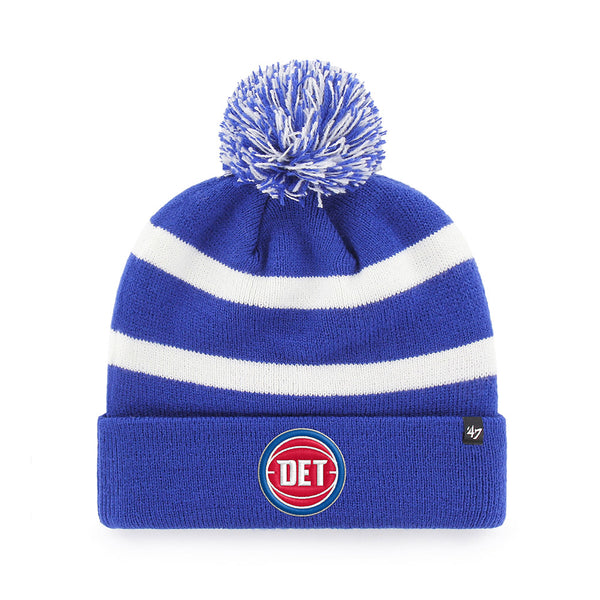 Detroit Pistons '47 Brand Breakaway DET Knit in Blue and White - Front View