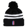 New Era Detroit Pistons GT Knit in Black - Back View