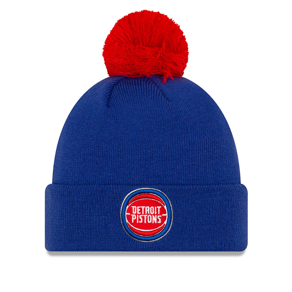 Pistons New Era Team Logo Knit in Blue - Front View