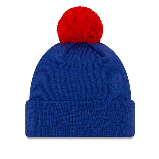 Pistons New Era Team Logo Knit in Blue - Back View