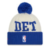 Pistons 2022 Draft Cuff Knit in White - Back View