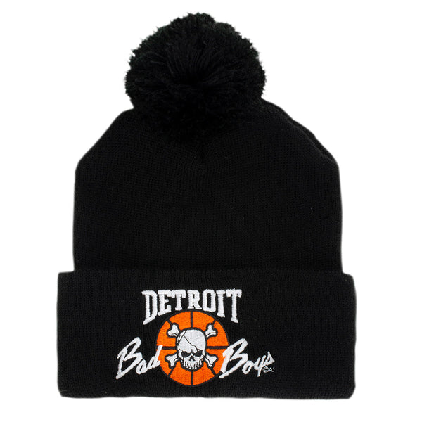 Detroit Bad Boys Black Cuff Knit - Front View