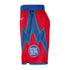 Nike Pistons Remix Shorts in Red - Side View