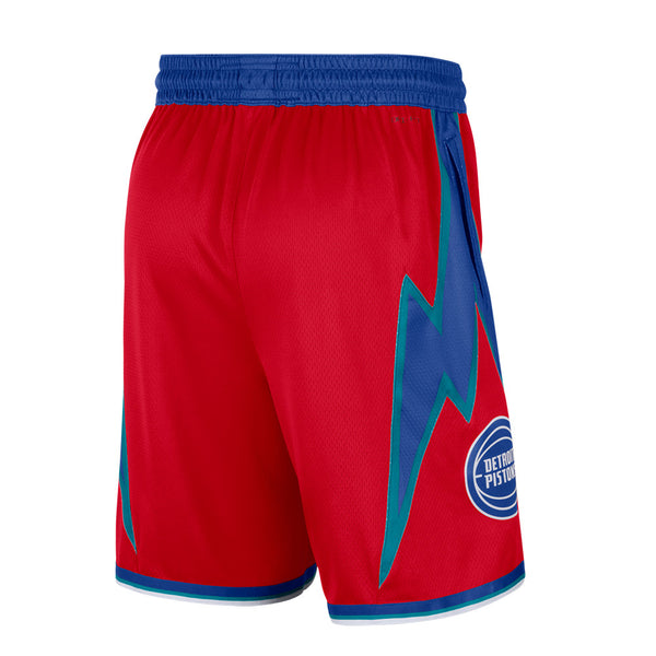 Nike Pistons Remix Shorts in Red - Back View