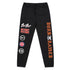 Born X Raised + Pistons Sweatpants in Black - Front View