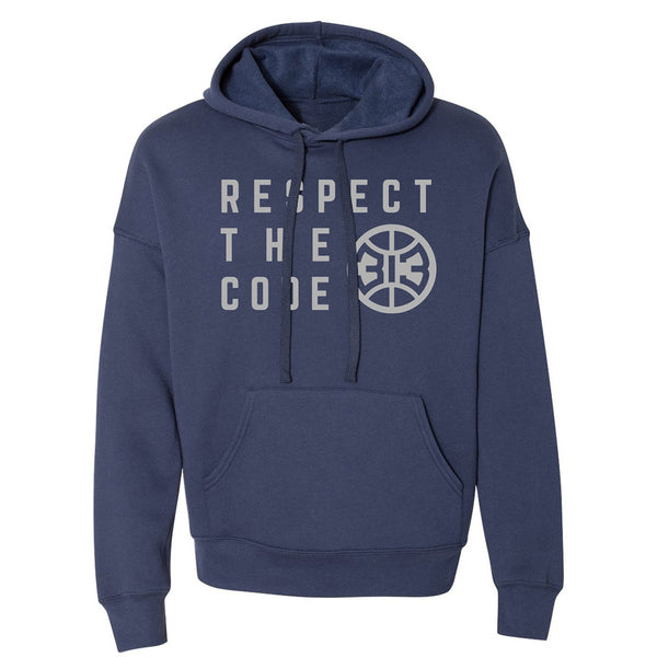 Detroit Pistons 313 Respect The Code Pullover Sweatshirt in Blue - Front View
