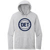 Unisex Pistons DET French Terry Hooded Sweatshirt in Gray - Front View