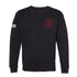 Detroit Pistons Run The Numbers Crewneck Sweatshirt in Black - Front View