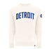 Sportiqe Pistons Remix Crewneck Sweatshirt in Cream - Front View