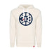 Sportiqe Pistons 313 Hooded Sweatshirt in White - Front View