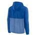 Fanatics Pistons Chiller Fleece Pullover Hood in Blue - Back View