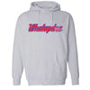 Pistons 313 Detroit Skyline Pullover Hood in Grey - Front View