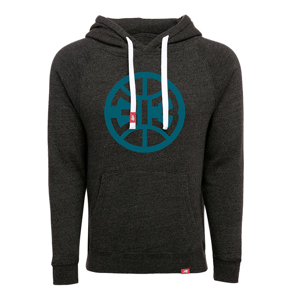 Sportiqe Pistons 313 Olsen Hooded Sweatshirt in Black - Front View
