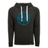 Sportiqe Pistons 313 Olsen Hooded Sweatshirt in Black - Front View