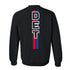 Pistons Statement DET Stripe Crewneck Sweatshirt in Black - Back View