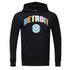 Pro Standard Pistons Washed Neon Hooded Sweatshirt in Black - Front View