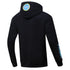 Pro Standard Pistons Washed Neon Hooded Sweatshirt in Black - Back View