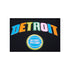 Pro Standard Pistons Washed Neon Hooded Sweatshirt in Black - Close Up Patch View