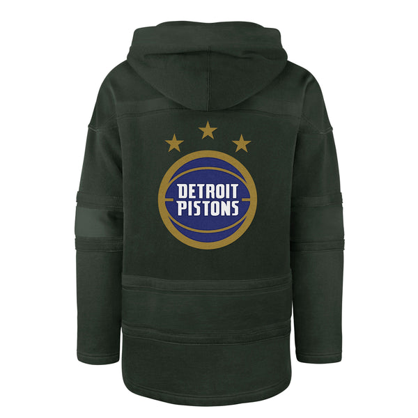 47 Brand Pistons City Edition Lacer Hooded Sweatshirt in Green - Back View